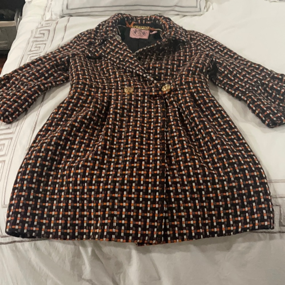 Classic Juicy Couture tweed peacoat size large